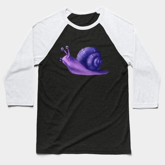 Furry snail Baseball T-Shirt by Spectralstories